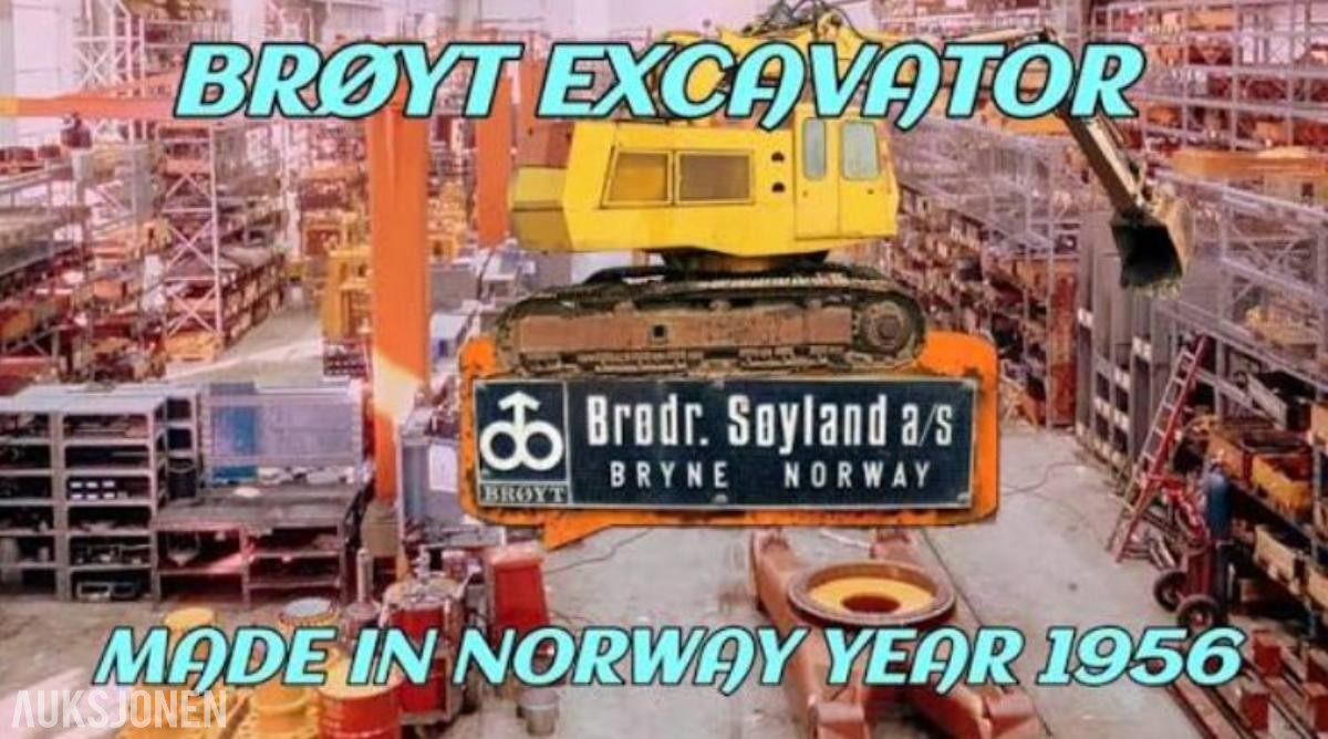 Original Brøytkran produsert av Brødrene Søyland